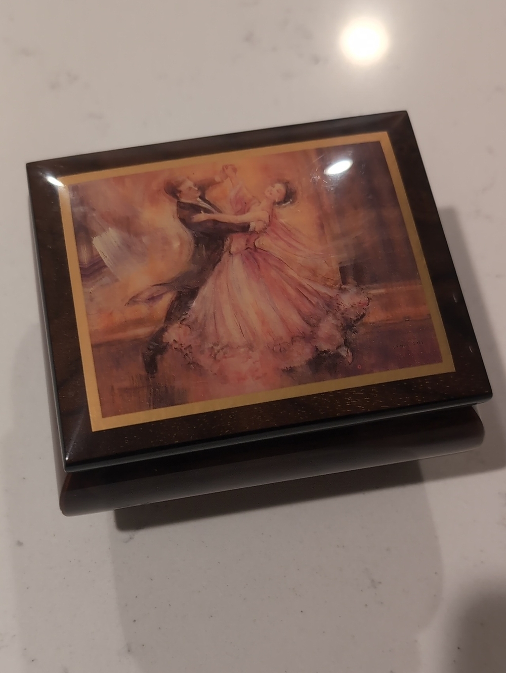 Ercolano Wooden Music Box in Natural Wood - Italian - Waltz Of The Flowers